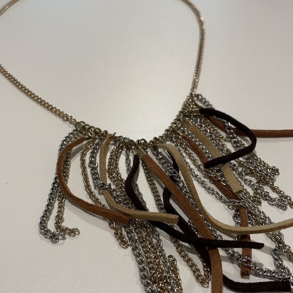 NUDE AE TRIBAL FRINGE NECKLACE - Picture 2 of 4